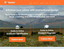Tablet Screenshot of idhunter.com